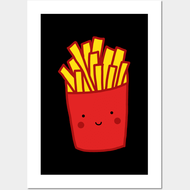 Kawaii French Fries Wall Art by designminds1